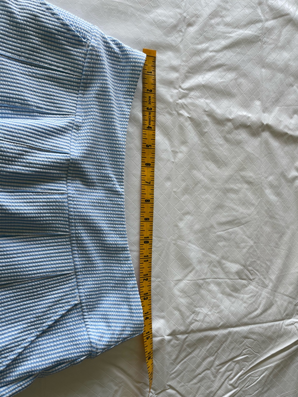 LILLY PULITZER “Luxletic” Blue Striped pleated skort with Embroidered Hem - Picture 5 of 7